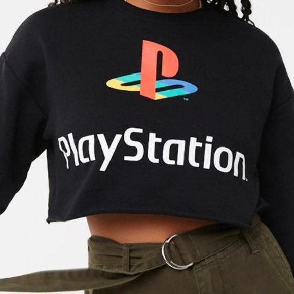 PlayStation Cropped Sweatshirt Size M - Picture 6 of 6